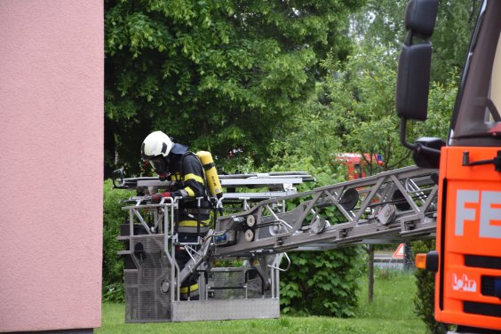 Großeinsatz im Schülerheim Drehleiter (Bildquelle: Don Bosco Schülerheim Klagenfurt)